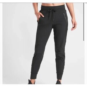 Athleta Women's Plus Size 20‎ Trekkie North Jogger Black Zip Pocket Hiking Pants